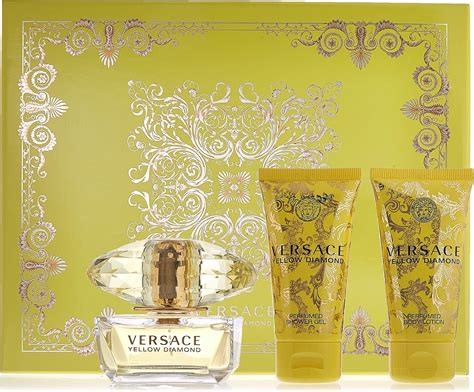 versace yellow diamond 3 piece gift set|yellow diamond backpack set Versace.